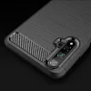 Techsuit - Carbon szilikon tok - Huawei nova 5T / Honor 20 - Fekete