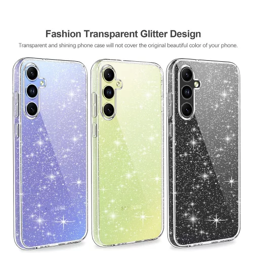 Techsuit - SparkleSkin Series - Samsung Galaxy A54 - Clear