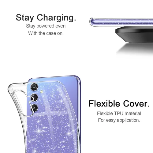 Techsuit - SparkleSkin Series - Samsung Galaxy A54 - Clear
