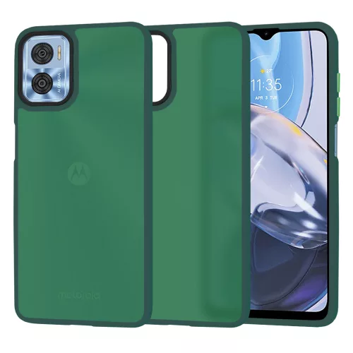 Techsuit - HaloFrost Series - Motorola Moto E22 / Moto E22i - Midnight Green