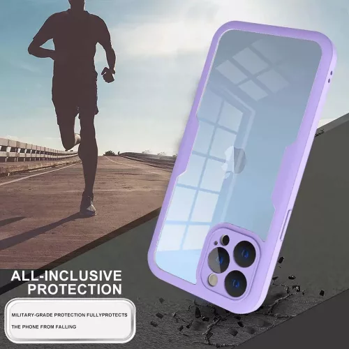 Techsuit - ColorVerse 360 tok kijelzővédővel - iPhone 13 Pro - Rózsaszín