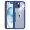 Techsuit - ColorVerse 360 tok kijelzővédővel - iPhone 15 Plus - Kék