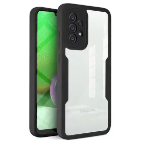   Techsuit - ColorVerse 360 tok kijelzővédővel - Samsung Galaxy A52 4G / A52 5G / A52s 5G - Fekete