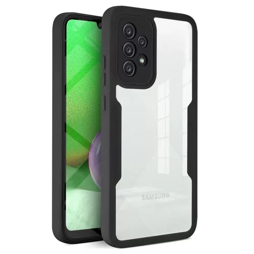 Techsuit - ColorVerse 360 tok kijelzővédővel - Samsung Galaxy A52 4G / A52 5G / A52s 5G - Fekete