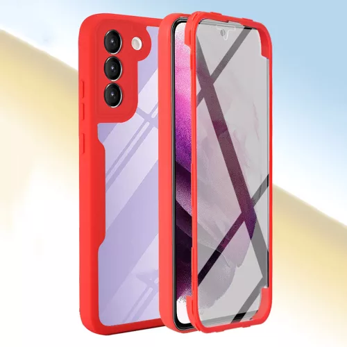 Techsuit - ColorVerse 360 tok kijelzővédővel - Samsung Galaxy S21 FE 5G - Fekete