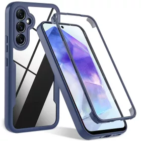   Techsuit - ColorVerse 360 tok kijelzővédővel - Samsung Galaxy A54 - Kék