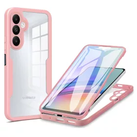   Techsuit - ColorVerse 360 tok kijelzővédővel - Samsung Galaxy A34 5G - Rózsaszín