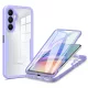 Techsuit - ColorVerse 360 tok kijelzővédővel - Samsung Galaxy A34 5G - Lila