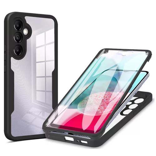Techsuit - ColorVerse 360 tok kijelzővédővel - Samsung Galaxy A14 4G / A14 5G - Fekete