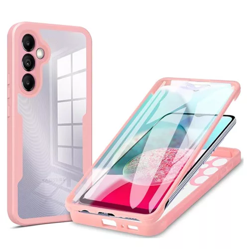 Techsuit - ColorVerse 360 tok kijelzővédővel - Samsung Galaxy A14 4G / A14 5G - Rózsaszín