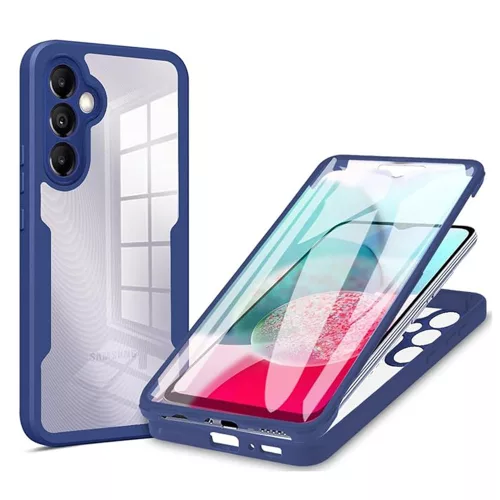 Techsuit - ColorVerse 360 tok kijelzővédővel - Samsung Galaxy A14 4G / A14 5G - Kék