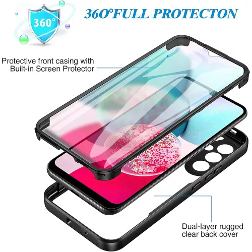 Techsuit - ColorVerse 360 tok kijelzővédővel - Samsung Galaxy A14 4G / A14 5G - Kék