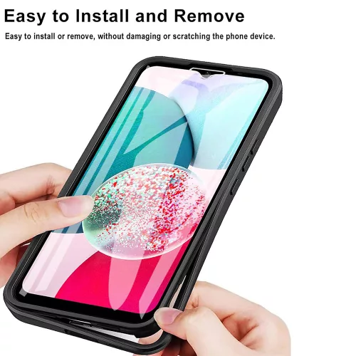 Techsuit - ColorVerse 360 tok kijelzővédővel - Samsung Galaxy A14 4G / A14 5G - Kék