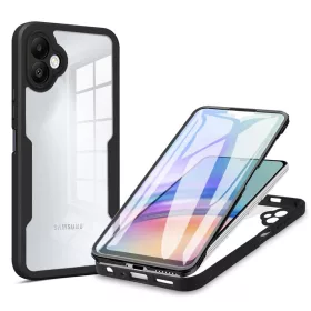   Techsuit - ColorVerse 360 tok kijelzővédővel - Samsung Galaxy A05 - Fekete