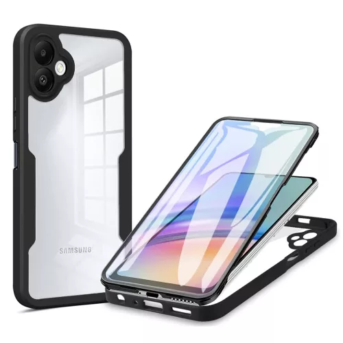 Techsuit - ColorVerse 360 tok kijelzővédővel - Samsung Galaxy A05 - Fekete