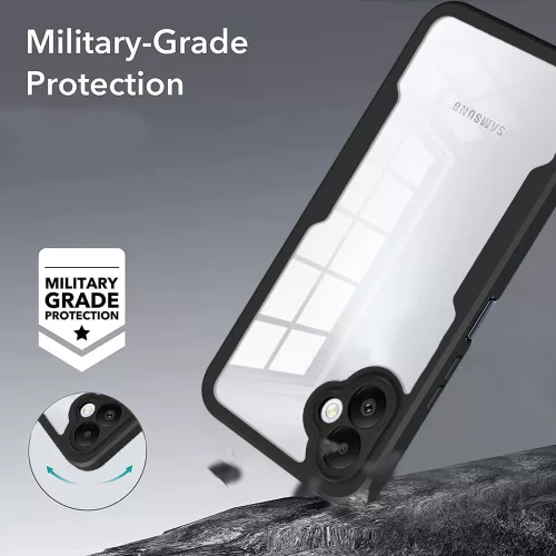 Techsuit - ColorVerse 360 tok kijelzővédővel - Samsung Galaxy A05 - Fekete