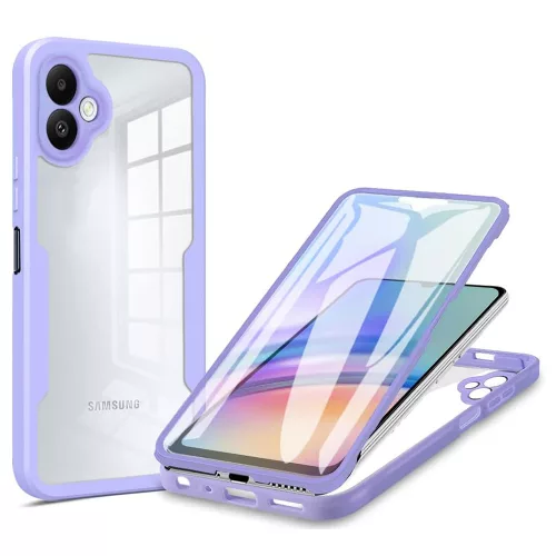 Techsuit - ColorVerse 360 tok kijelzővédővel - Samsung Galaxy A05 - Lila
