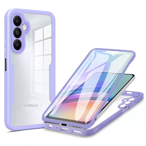 Techsuit - ColorVerse 360 tok kijelzővédővel - Samsung Galaxy A05s - Lila