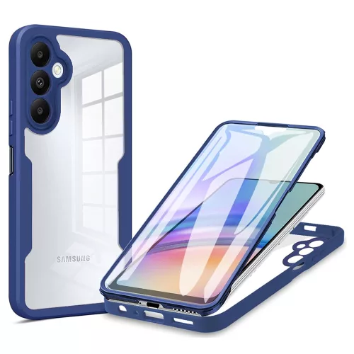 Techsuit - ColorVerse 360 tok kijelzővédővel - Samsung Galaxy A15 4G / A15 5G - Kék
