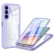 Techsuit - ColorVerse 360 tok kijelzővédővel - Samsung Galaxy A15 4G / A15 5G - Lila