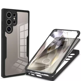   Techsuit - ColorVerse 360 tok kijelzővédővel - Samsung Galaxy S24 Ultra - Fekete