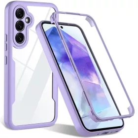   Techsuit - ColorVerse 360 tok kijelzővédővel - Samsung Galaxy A35 5G - Lila