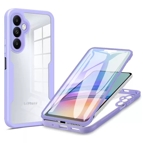 Techsuit - ColorVerse 360 tok kijelzővédővel - Samsung Galaxy A25 5G - Lila