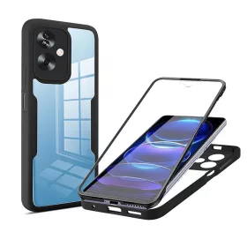   Techsuit - ColorVerse 360 tok kijelzővédővel - Oppo A79 5G / OnePlus Nord N30 SE - Fekete
