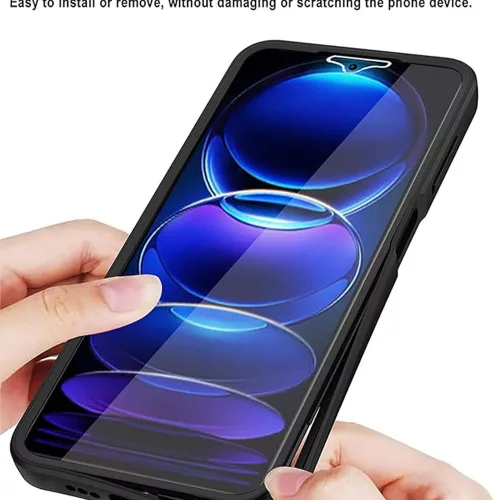 Techsuit - ColorVerse 360 tok kijelzővédővel - Oppo A79 5G / OnePlus Nord N30 SE - Fekete