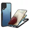 Techsuit - ColorVerse 360 tok kijelzővédővel - Samsung Galaxy A12 - Fekete