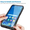 Techsuit - ColorVerse 360 tok kijelzővédővel - Samsung Galaxy A12 - Fekete