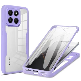   Techsuit - ColorVerse 360 tok kijelzővédővel - Xiaomi 14 - Lila
