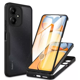   Techsuit - ColorVerse 360 tok kijelzővédővel - Xiaomi Redmi 13C 5G - Fekete