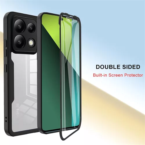 Techsuit - ColorVerse 360 tok kijelzővédővel - Xiaomi Redmi Note 13 Pro 5G / Poco X6 - Fekete