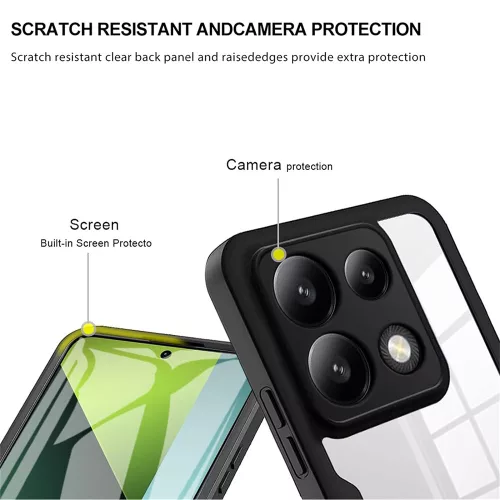 Techsuit - ColorVerse 360 tok kijelzővédővel - Xiaomi Redmi Note 13 5G - Lila