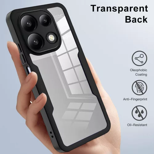 Techsuit - ColorVerse 360 tok kijelzővédővel -Xiaomi Redmi Note 13 Pro 4G / Poco M6 Pro 4G - Fekete