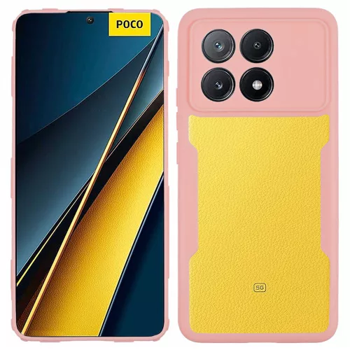 Techsuit - ColorVerse 360 tok kijelzővédővel - Xiaomi Poco X6 Pro - Rózsaszín