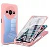 Techsuit - ColorVerse 360 tok kijelzővédővel - Xiaomi Redmi A3 / Redmi A3x - Rózsaszín
