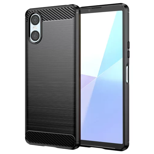 Techsuit - Carbon szilikon tok - Sony Xperia 10 VI - Fekete