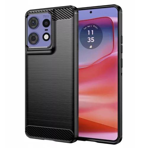 Techsuit - Carbon szilikon tok - Motorola Edge 50 Pro - Fekete
