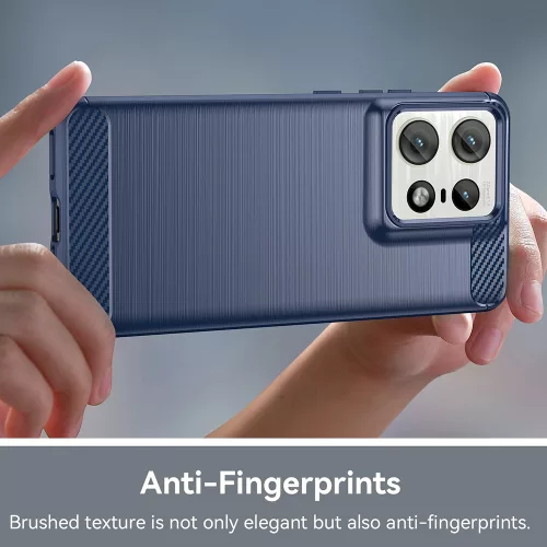 Techsuit - Carbon szilikon tok - Motorola Edge 50 Pro - Fekete