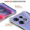 Techsuit - Shockproof Átlátszó Ütésálló Szilikon tok - Motorola Edge 50 Pro - Átlátszó