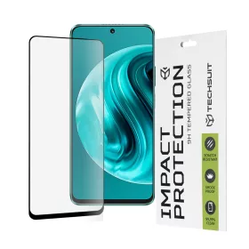   Techsuit - 111D Full Cover / Full Glue üvegfólia - Huawei nova 12i / 13i - Fekete széllel
