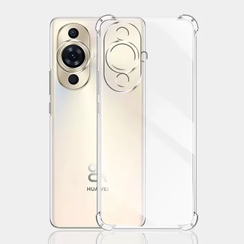 Techsuit - Shockproof Átlátszó Ütésálló Szilikon tok - Huawei nova 11 / nova 12s - Átlátszó