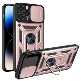   Techsuit - CamShield ütésálló tok - iPhone 14 Pro - Rosegold