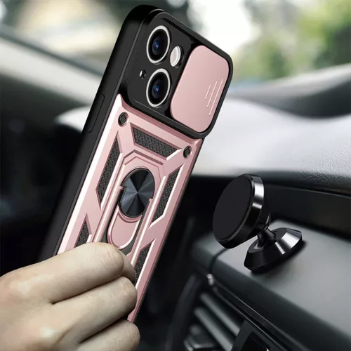 Techsuit - CamShield ütésálló tok - iPhone 14 Pro - Rosegold