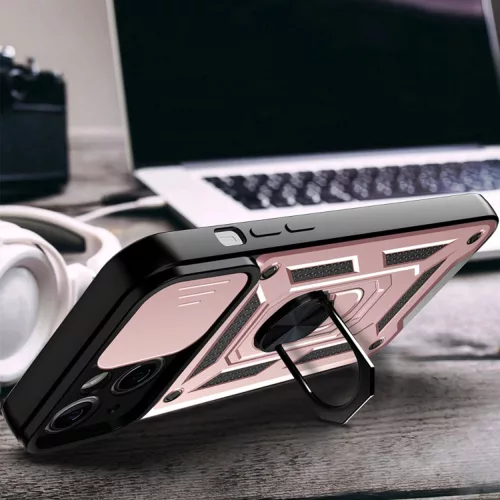 Techsuit - CamShield ütésálló tok - iPhone 14 Pro - Rosegold