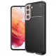 Techsuit - CarbonFiber szilikon tok - Samsung Galaxy S21 5G - Fekete