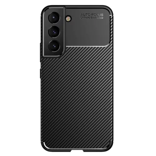 Techsuit - CarbonFiber szilikon tok - Samsung Galaxy S21 5G - Fekete