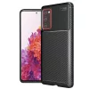 Techsuit - CarbonFiber szilikon tok - Samsung Galaxy S20 FE / S20 FE 5G - Fekete